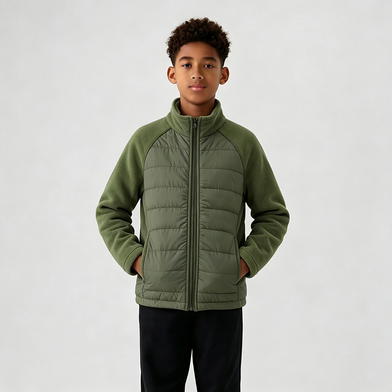 KIDS PADDED FLEECE JACKET