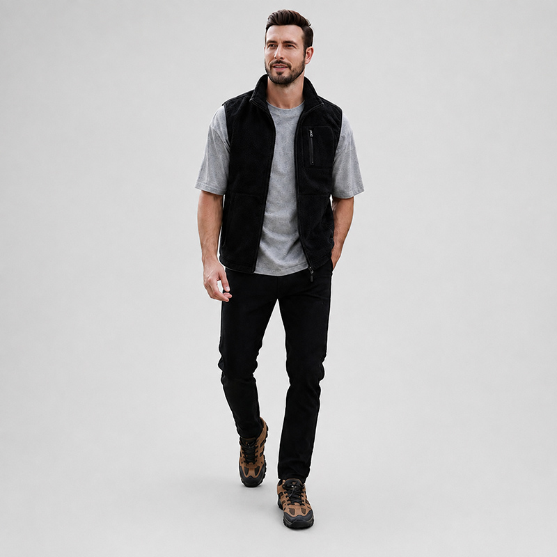 MEN POLAR FLEECE GILET