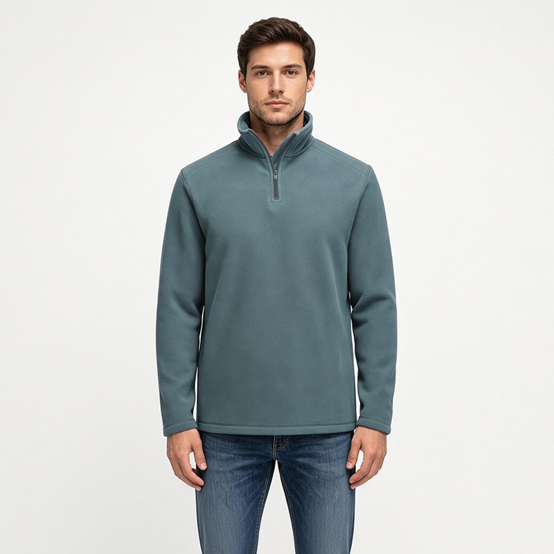 RECYCLE FLEECE MEN 1/2 zipper PULLOVER