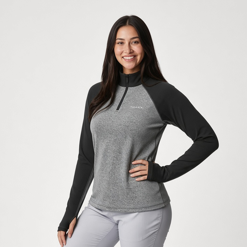 LADIES 1/2 zipper DRALON FLEECE PULLOVER