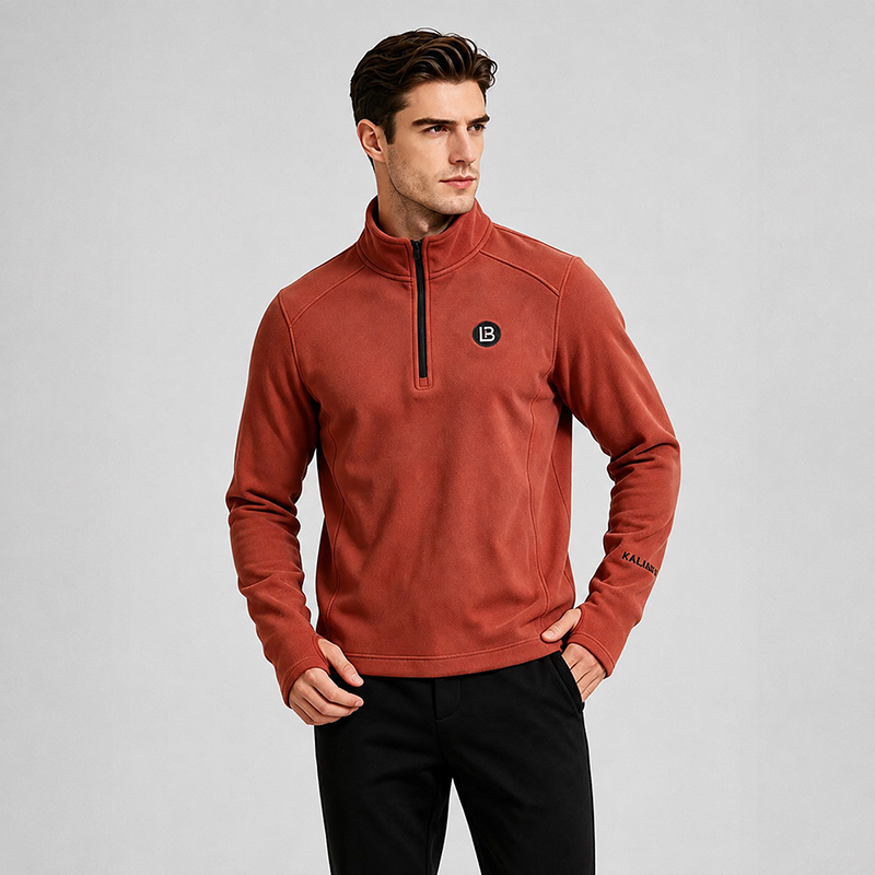 MEN 1/2 zipper DRALON FLEECE PULLOVER