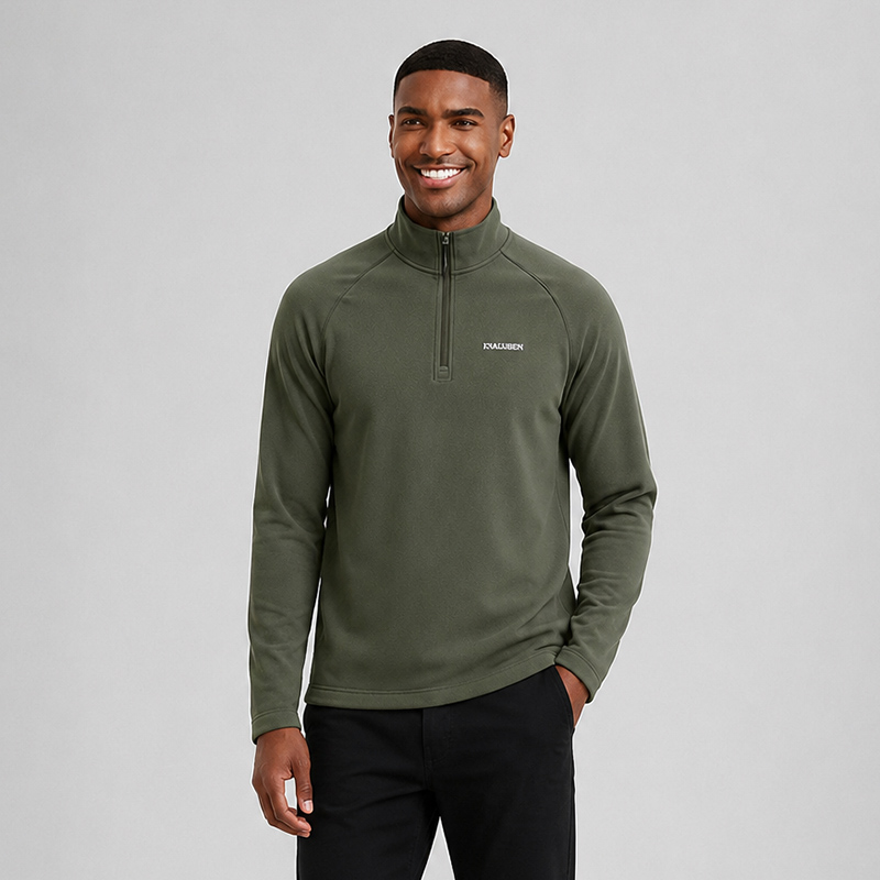 MEN 1/2 zipper DRALON FLEECE PULLOVER