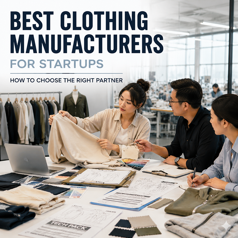 Best Clothing Manufacturers for Startups: What to Look For
