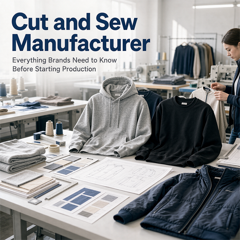 Cut and Sew Manufacturer: Everything Brands Need to Know Before Starting Production