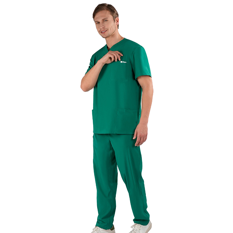 Men medical suit green scrub set for doctors and nurses