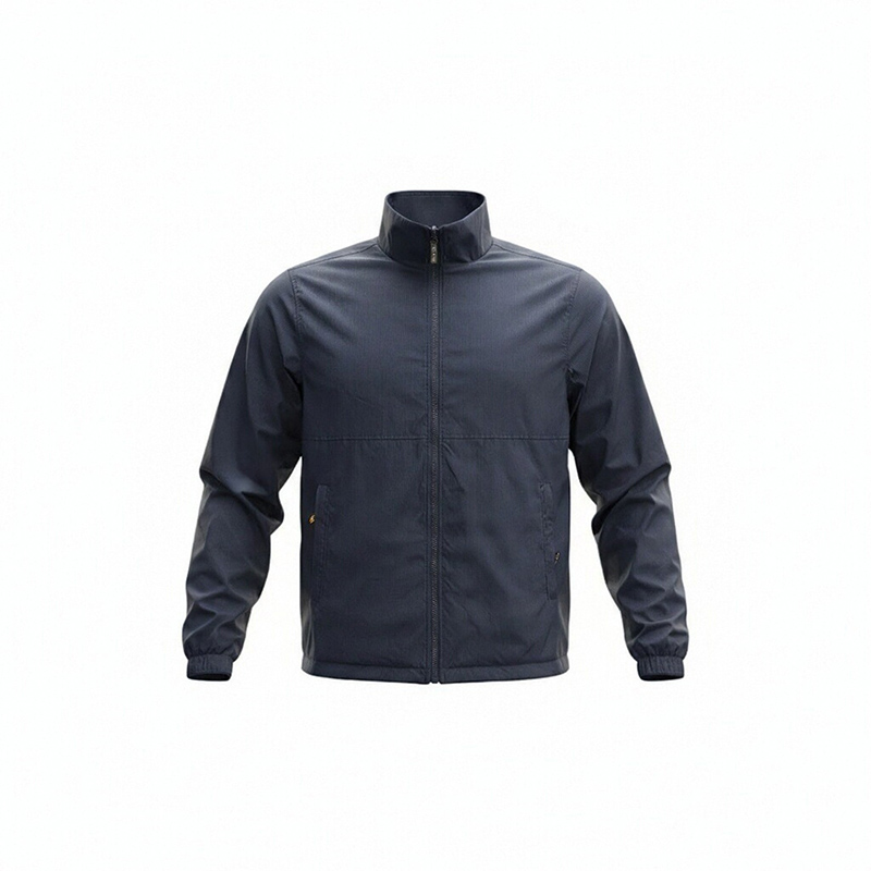MEN POLAR FLEECE AND WOVEN FABRIC REVERSIBLE