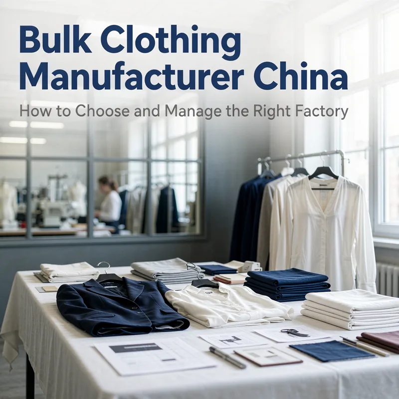 Bulk Clothing Manufacturer China: How to Choose and Manage the Right Factory