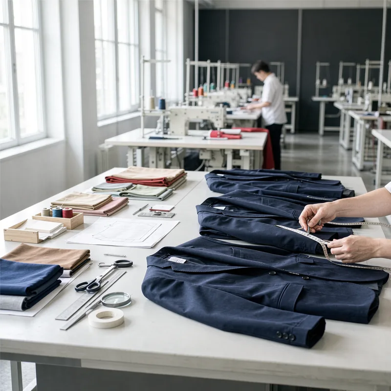 Bulk apparel production quality control and garment measurement