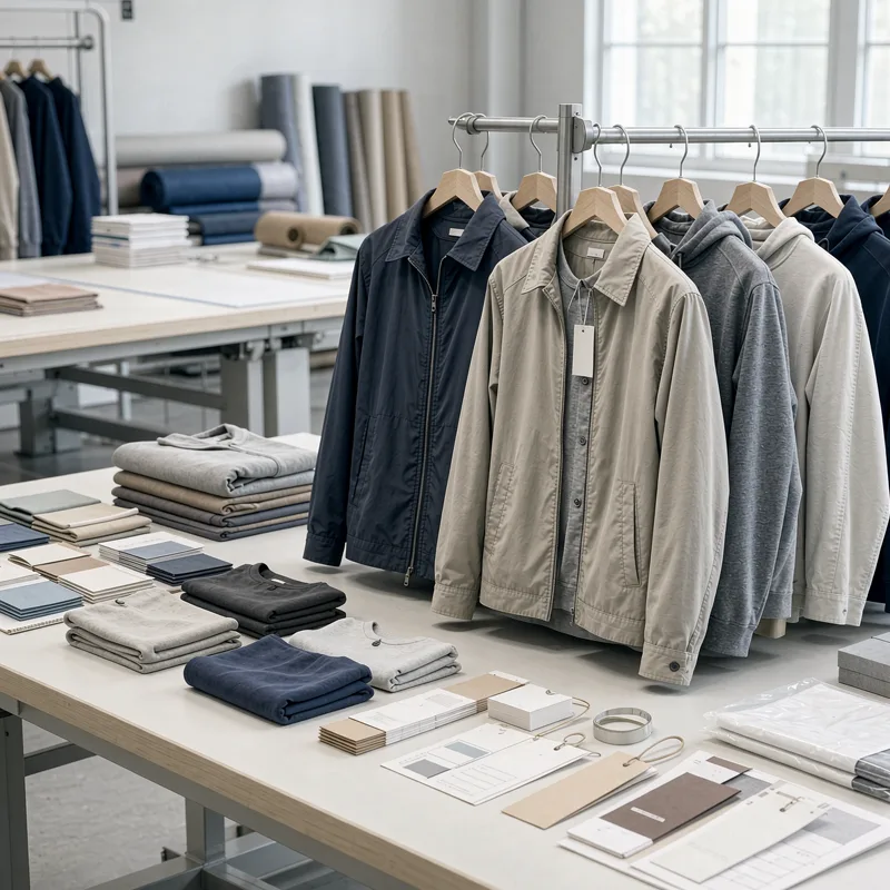 clothing OEM MOQ production samples and small batch apparel order