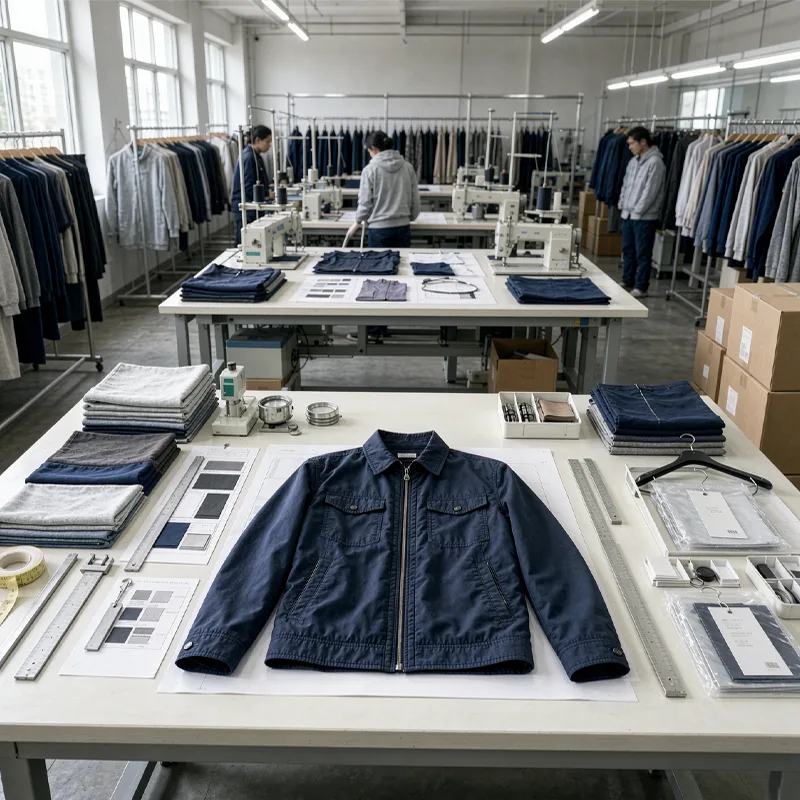 China garment ODM bulk production from approved sample to manufacturing