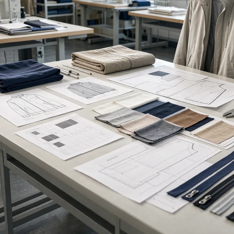 China garment OEM product development and manufacturing process