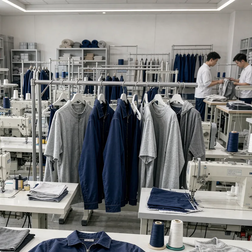 China OEM clothing factory production and quality inspection