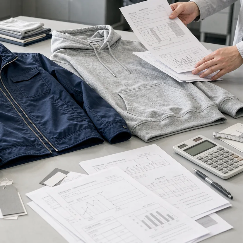 OEM clothing factory quotation and cost comparison