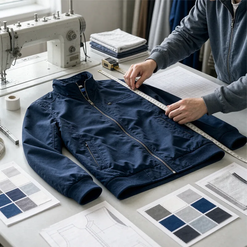 OEM clothing factory sample approval and garment measurement