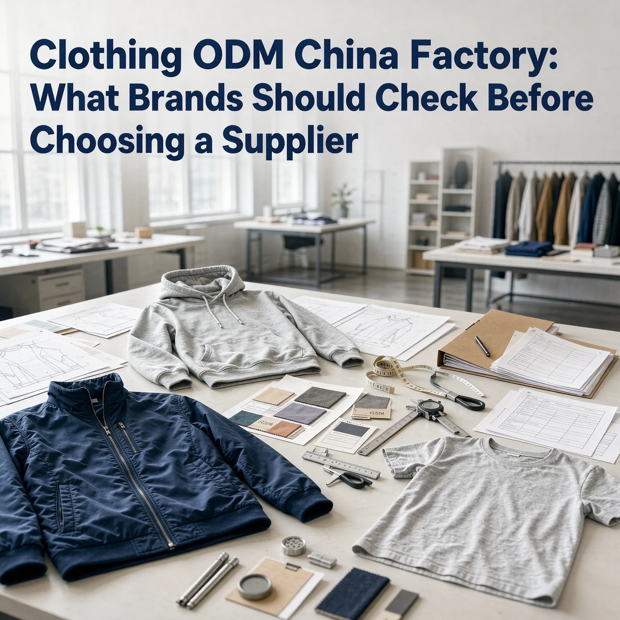 Clothing ODM China Factory: What Brands Should Check Before Choosing a Supplier