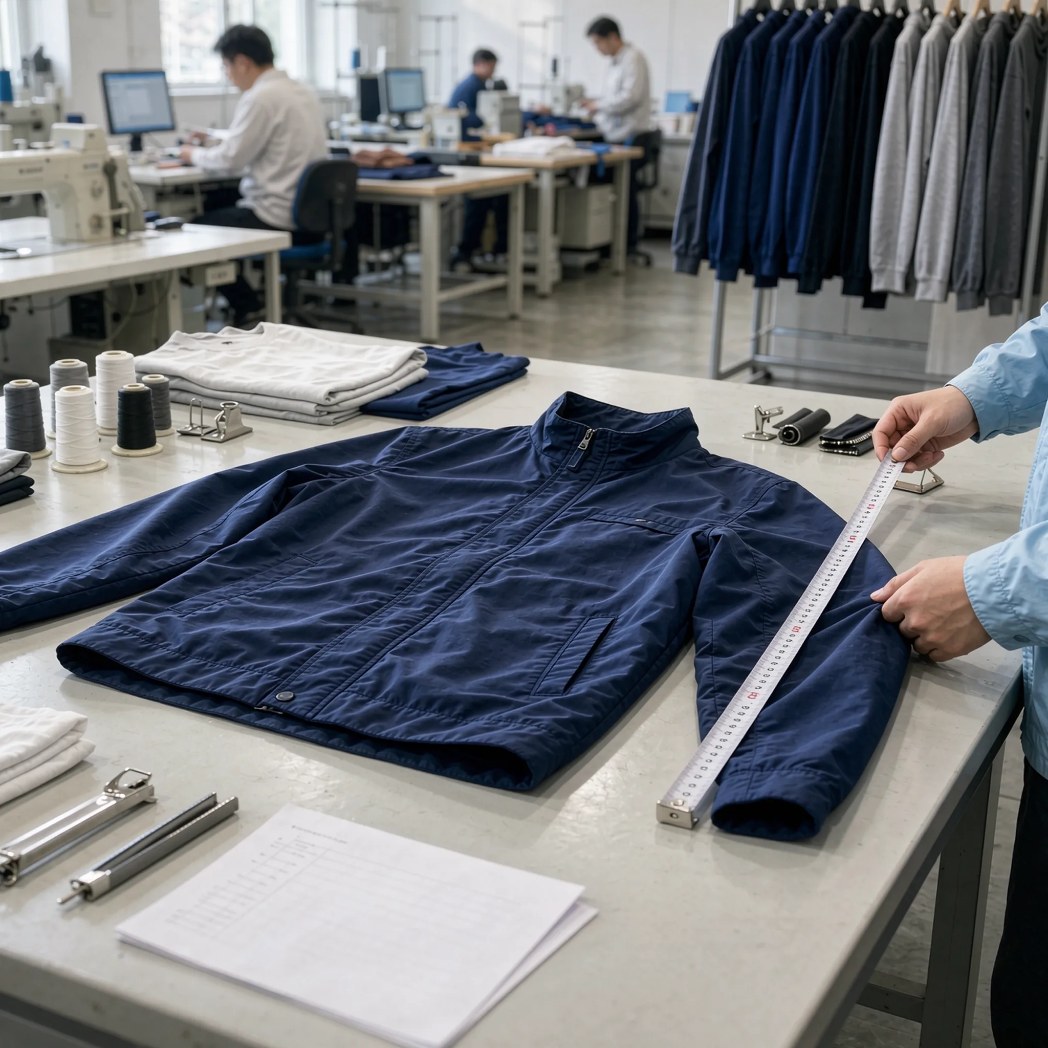 quality control in a China ODM clothing factory