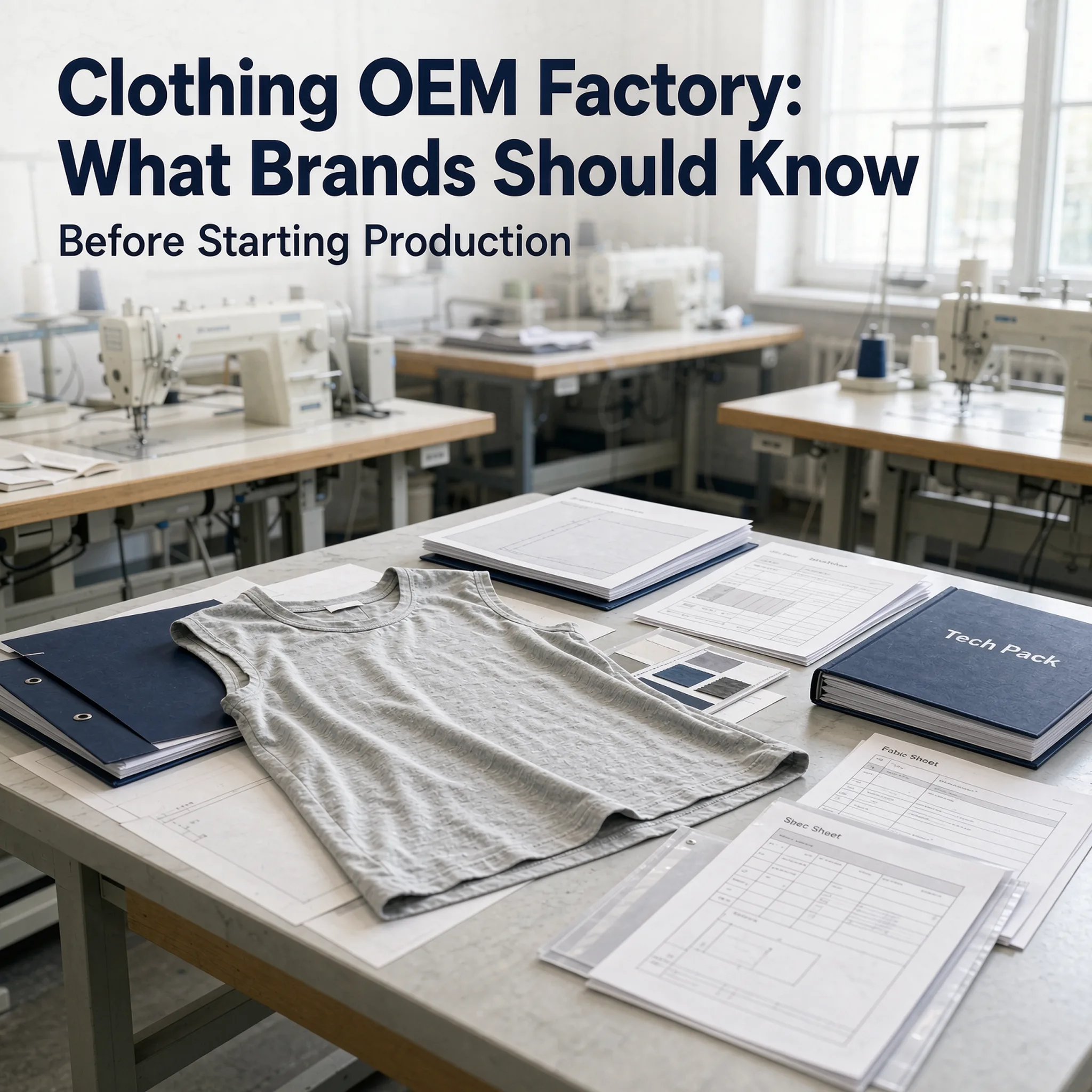 clothing OEM factory for custom apparel production