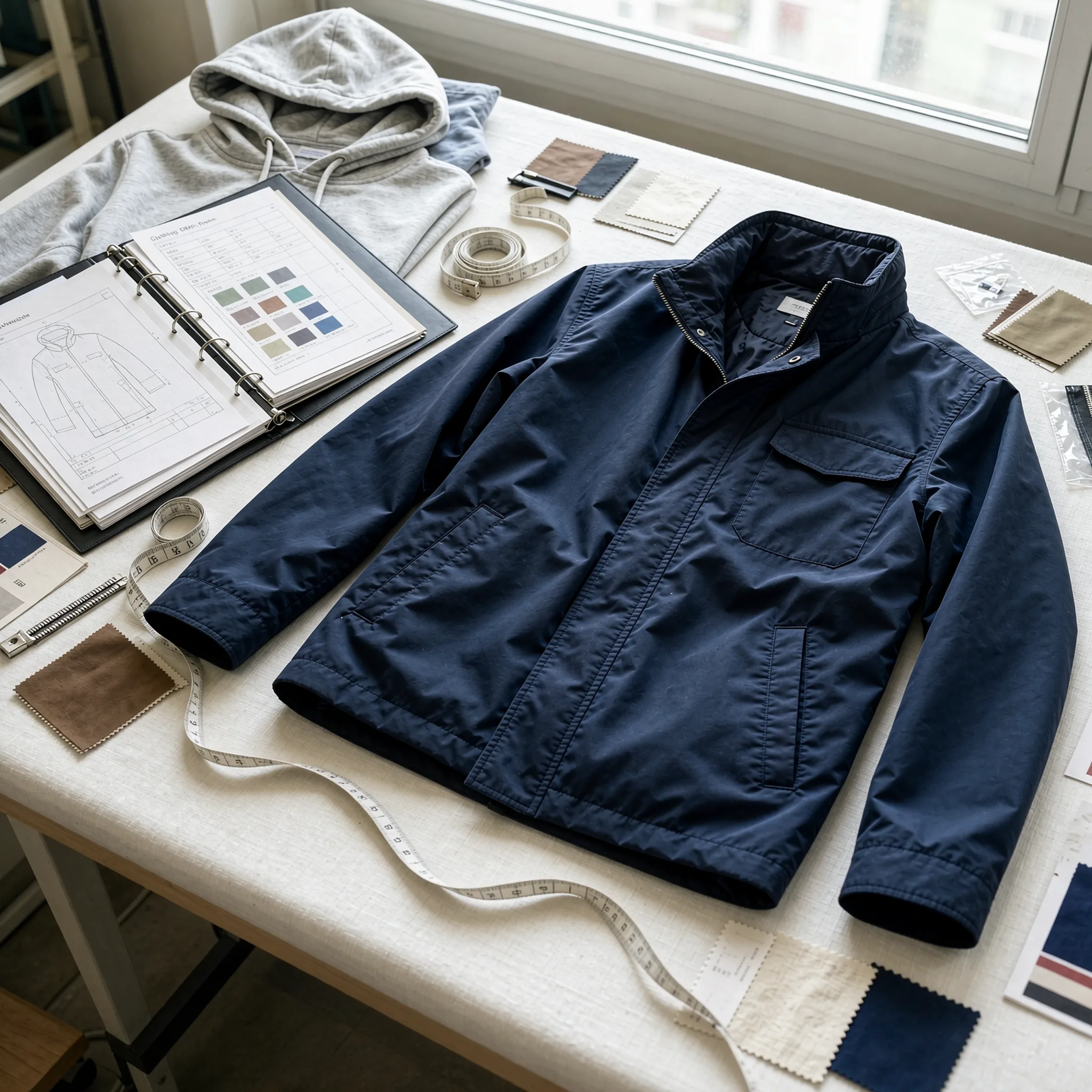 clothing OEM factory sample approval and garment measurement