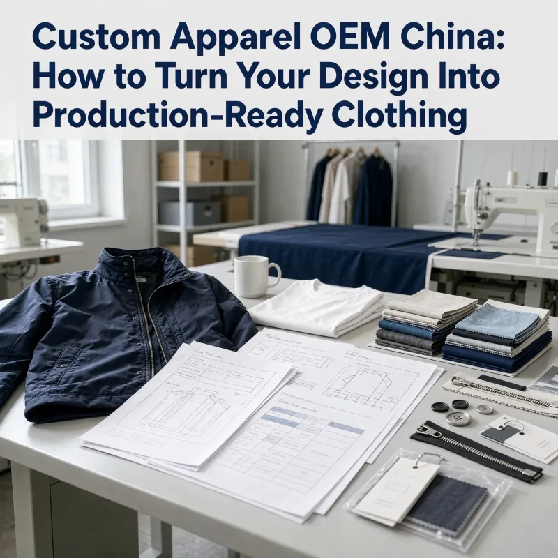 Custom Apparel OEM China: How to Turn Your Design Into Production-Ready Clothing
