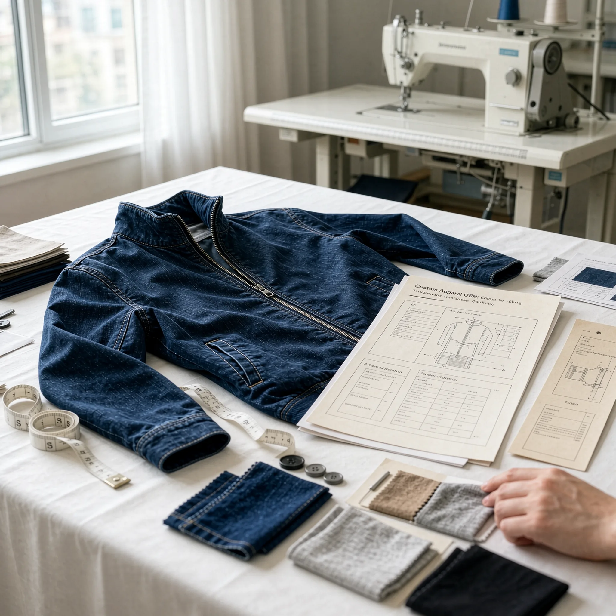 custom apparel OEM China bulk production and quality control