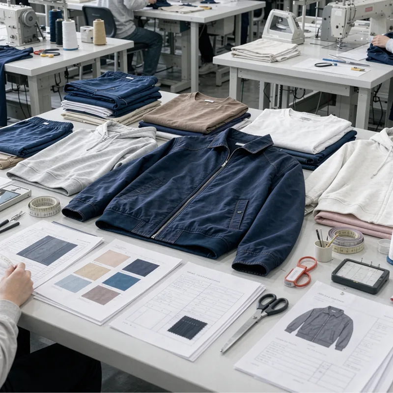 custom clothing manufacturer OEM bulk production and quality control