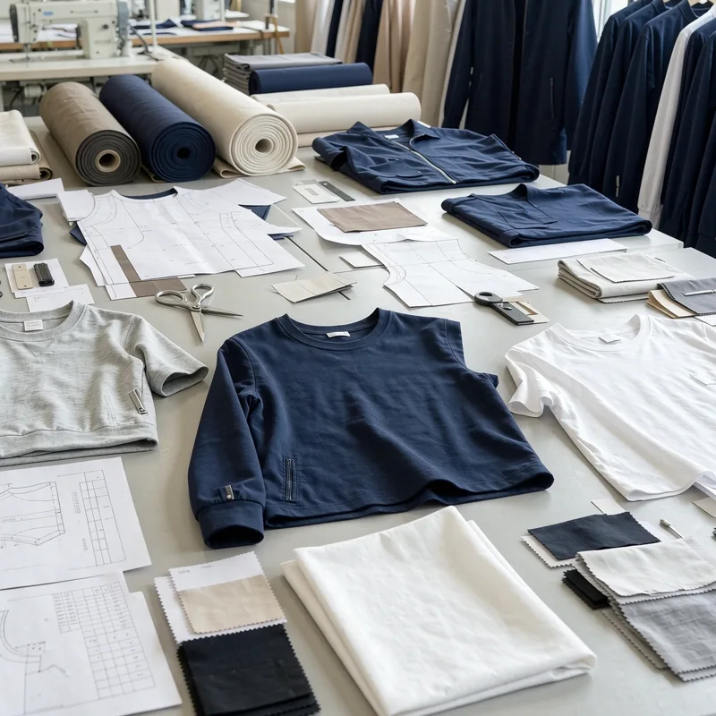 Custom garment OEM process from design and sampling to bulk production and quality control
