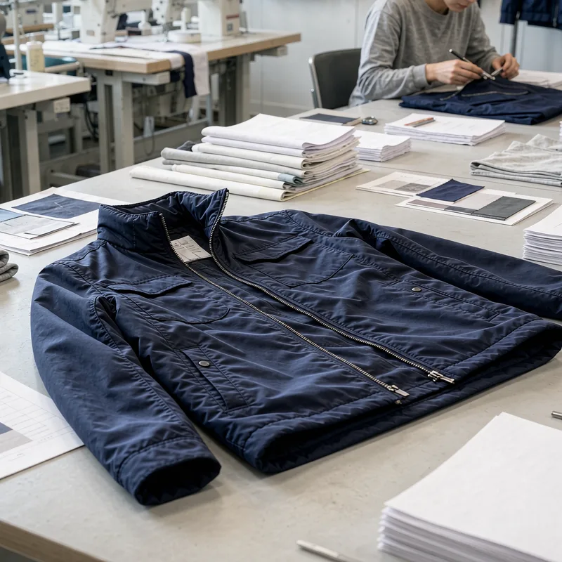 Custom garment OEM development from garment sample to bulk production