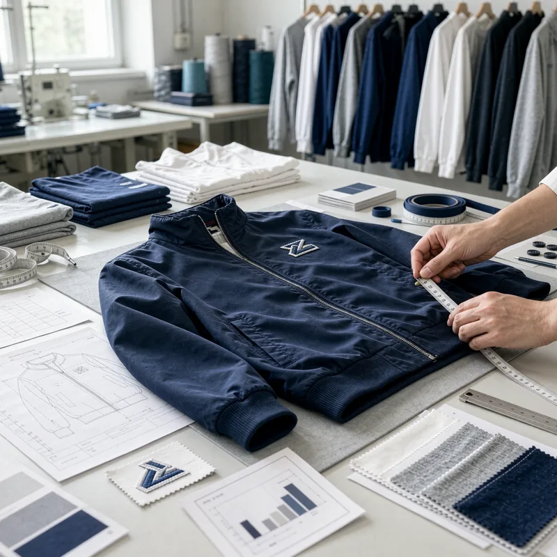 Custom logo clothing manufacturer quality control during bulk apparel production