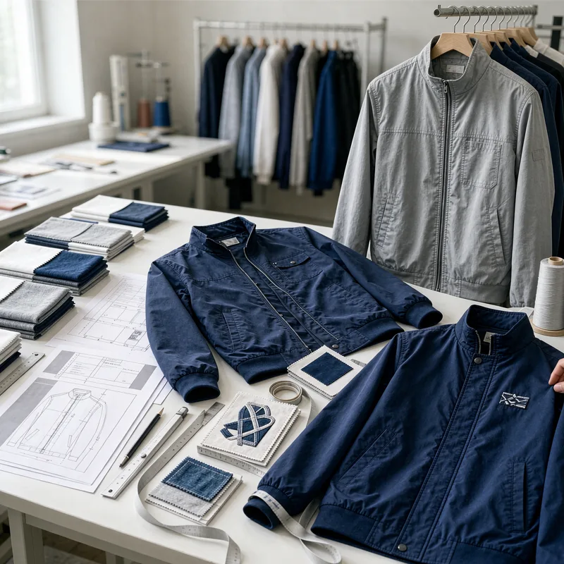 Custom logo clothing production from garment concept to finished branded apparel