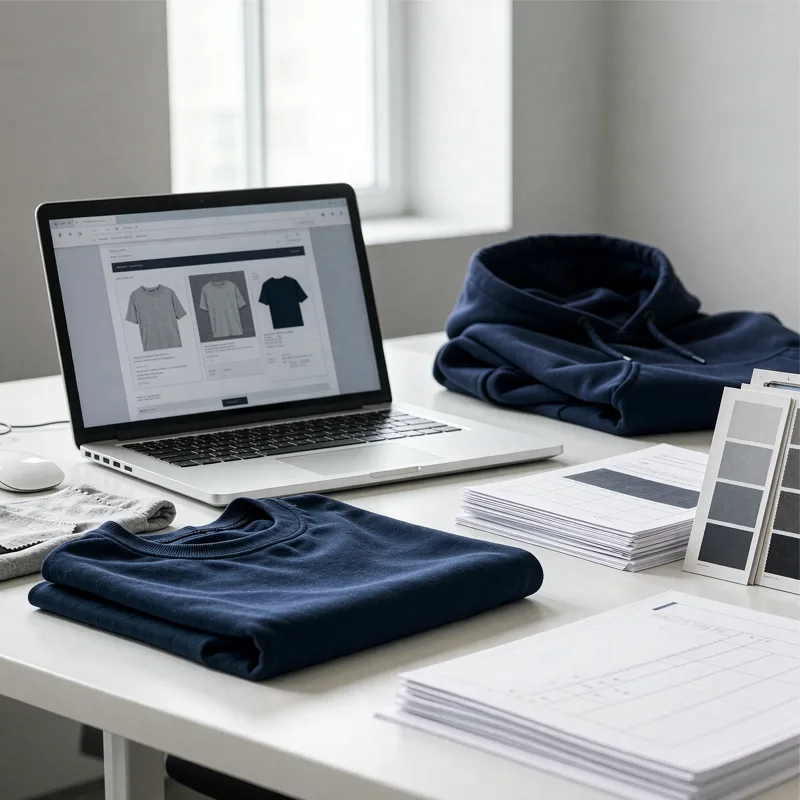 preparing an existing styles ODM clothing inquiry with product specifications