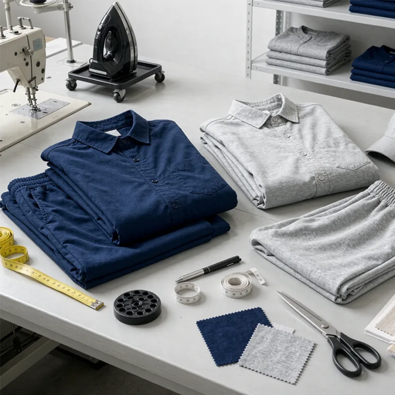 clothing OEM factory quality control inspection of garment workmanship