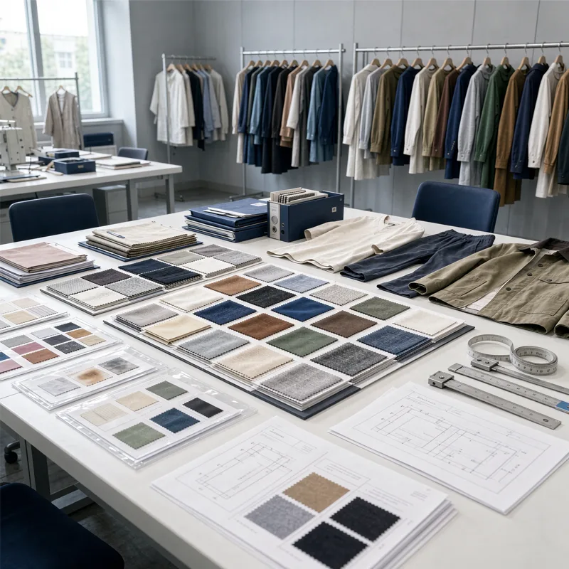 garment factory fabric sourcing and apparel sample development process