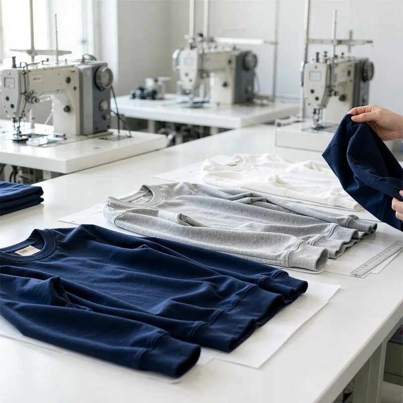 Quality control checks during bulk clothing production in China