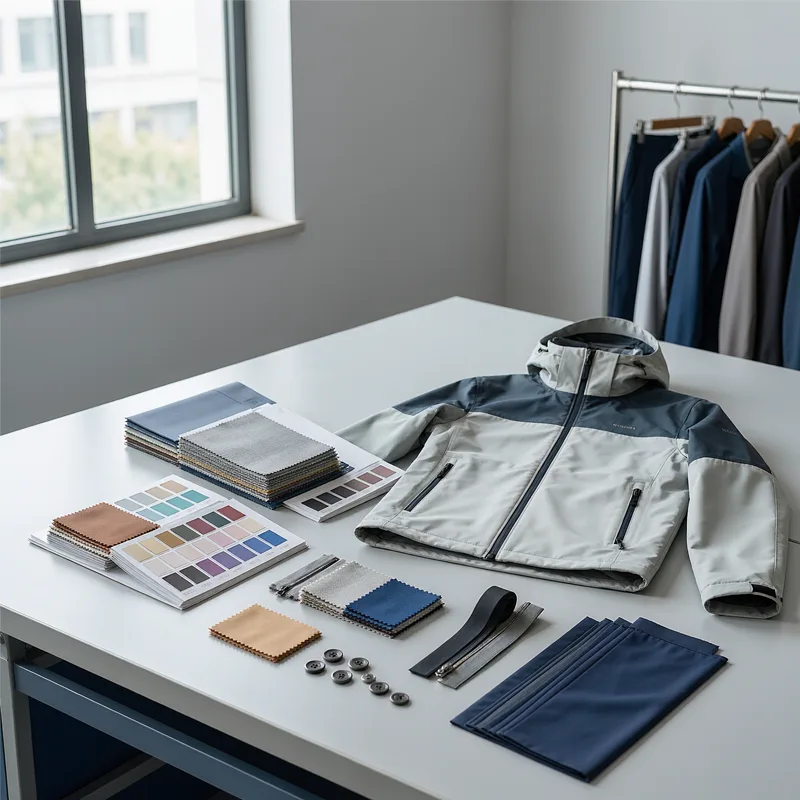 ODM clothing manufacturer developing garment samples and selecting fabrics